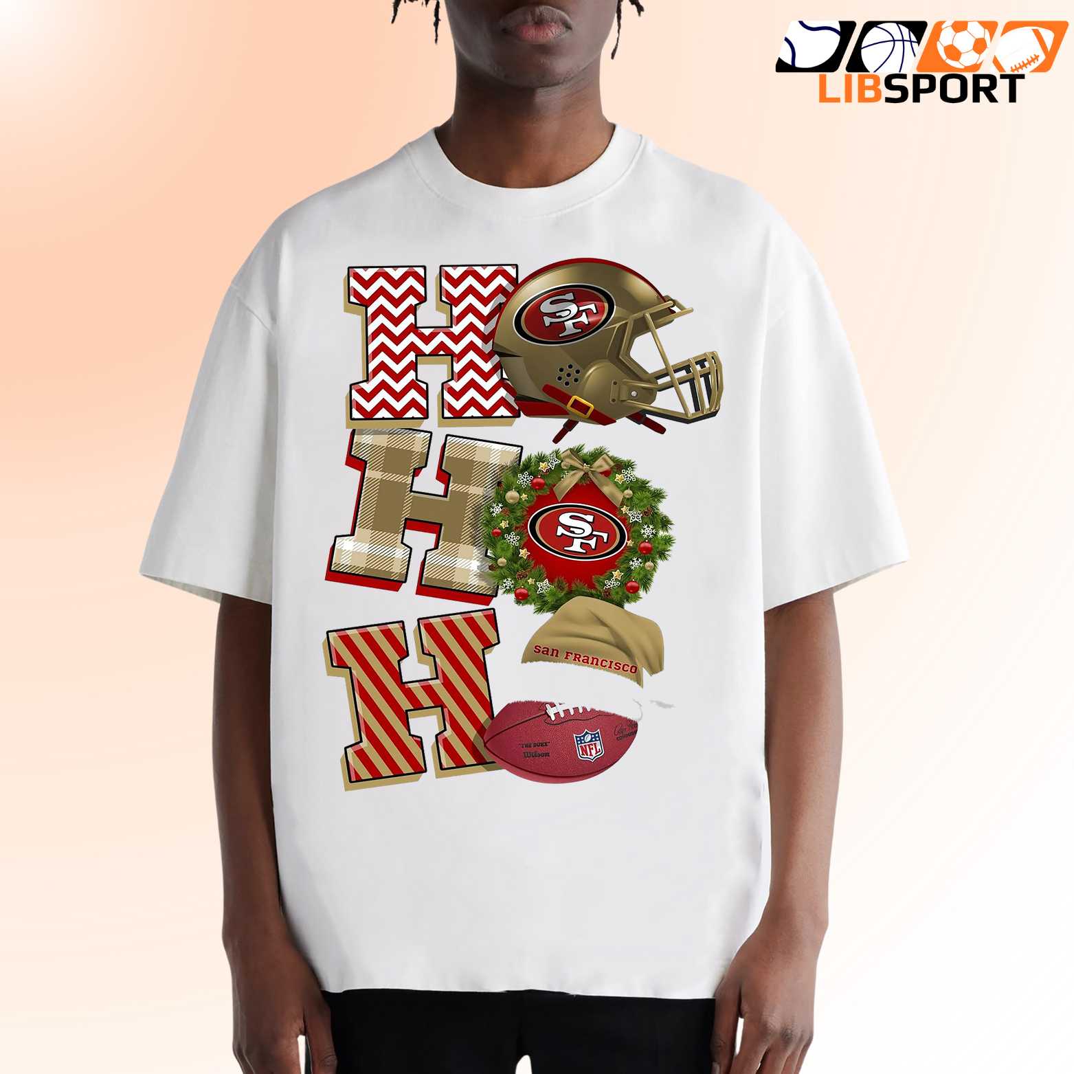San Francisco 49ers Christmas T-Shirt, Nfl Holiday Shirt